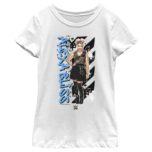 Girl's WWE Alexa Bliss Poster  Graphic Tee White Large