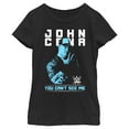 thumbnail image 1 of Girl's WWE John Cena You Can't See Me Blue Graphic Tee Black Small, 1 of 4