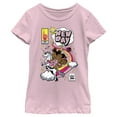 thumbnail image 1 of Girl's WWE New Day Unicorn Comic Graphic Tee Light Pink Large, 1 of 4