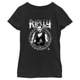 thumbnail image 1 of Girl's WWE Ripley Black and White Photo Graphic Tee Black X Small, 1 of 9