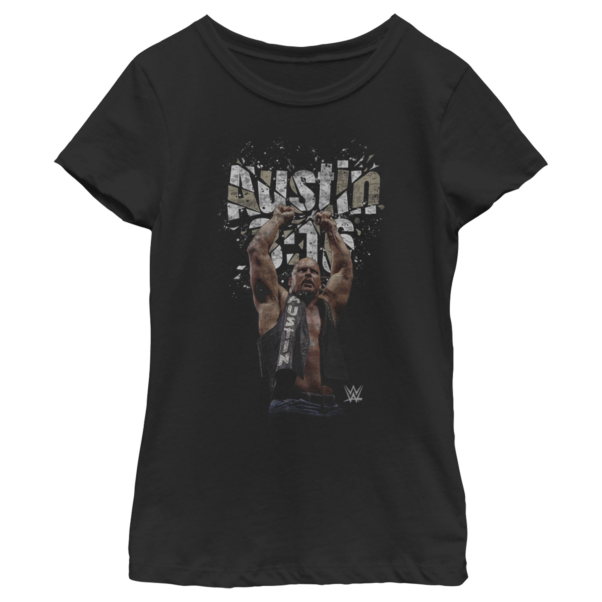 Girl's WWE Stone Cold Steve Austin 3:16 Shattered Glass Graphic Tee ...