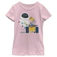 thumbnail image 1 of Girl's Wall-E Eve Christmas Lights  Graphic Tee Light Pink Medium, 1 of 4
