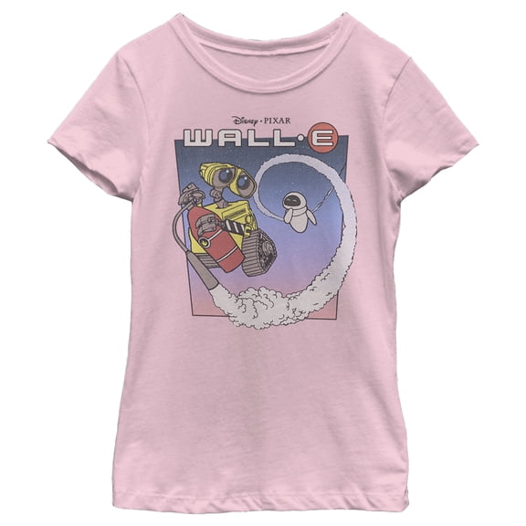 Girl's Wall-E Journey Into Space Graphic Tee Light Pink X Large