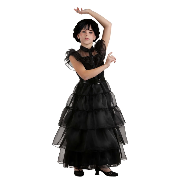 Girl's Wednesday Addams Rave'N Dance Costume Dress