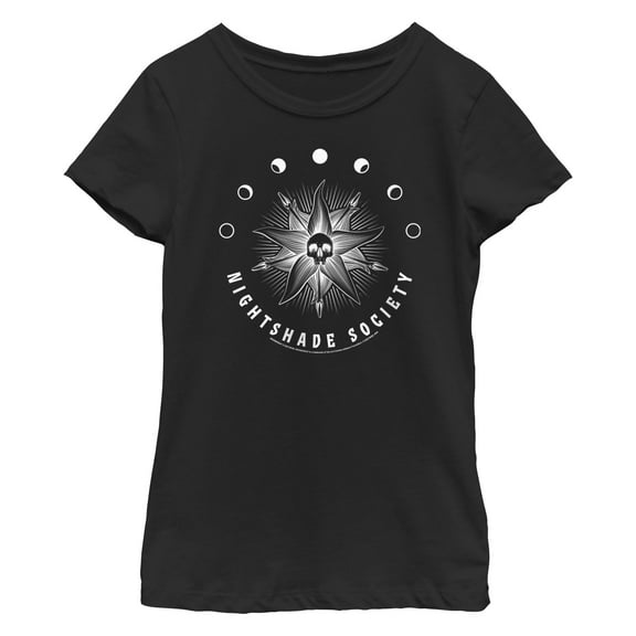 Girl's Wednesday Nightshade Society Graphic T-Shirt