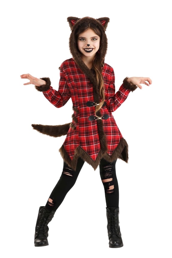 Girl's Werewolf Coat Costume