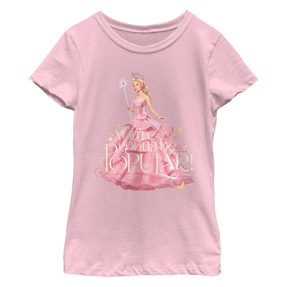 Girl's Wicked Glinda You're Gonna Be Popular  Graphic T-Shirt