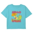 thumbnail image 1 of Girl's Winnie the Pooh Hello Colorful Spring Graphic Cropped T-Shirt, 1 of 3
