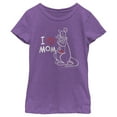 thumbnail image 1 of Girl's Winnie the Pooh Kanga and Roo I Love Mom Graphic Tee Purple Berry Small, 1 of 4