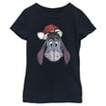 thumbnail image 1 of Girl's Winnie the Pooh Santa Eeyore  Graphic Tee Navy Blue X Large, 1 of 4