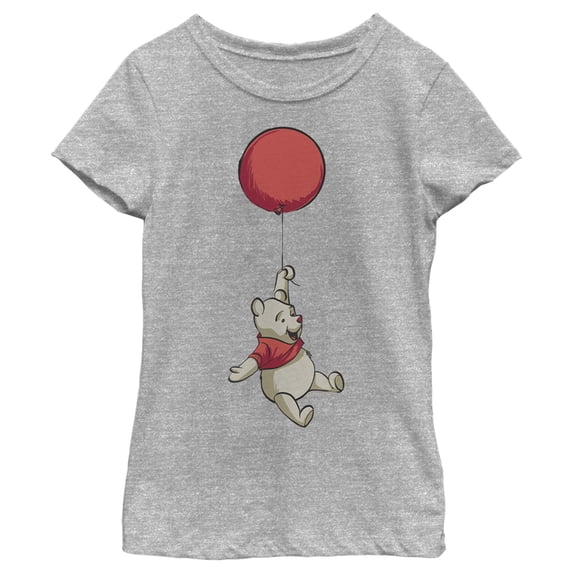 Girl's Winnie the Pooh Taking Flight Graphic Tee Athletic Heather Large