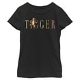 thumbnail image 1 of Girl's Winnie the Pooh Tigger Colorful Script  Graphic Tee Black Medium, 1 of 4