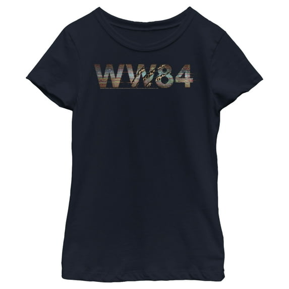 Girl's Wonder Woman 1984 Cheetah WW84 Claw Graphic Tee Navy Blue X Small