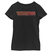 Girls Wonder Woman 1984 Retro WW Logo Graphic Tee Black X Small
