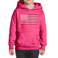 thumbnail image 1 of Girl's Word Art Hooded Sweatshirt - 50 States USA Flag, 1 of 2