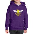 thumbnail image 1 of Girl's Word Art Hooded Sweatshirt - Bee Kind, 1 of 2