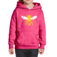 thumbnail image 1 of Girl's Word Art Hooded Sweatshirt - Bee Kind, 1 of 2