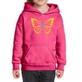 thumbnail image 1 of Girl's Word Art Hooded Sweatshirt - Butterfly, 1 of 2