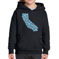 thumbnail image 1 of Girl's Word Art Hooded Sweatshirt - California Hearts, 1 of 2