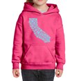 thumbnail image 1 of Girl's Word Art Hooded Sweatshirt - California Hearts, 1 of 2