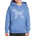 thumbnail image 1 of Girl's Word Art Hooded Sweatshirt - Dog Paw Prints, 1 of 2