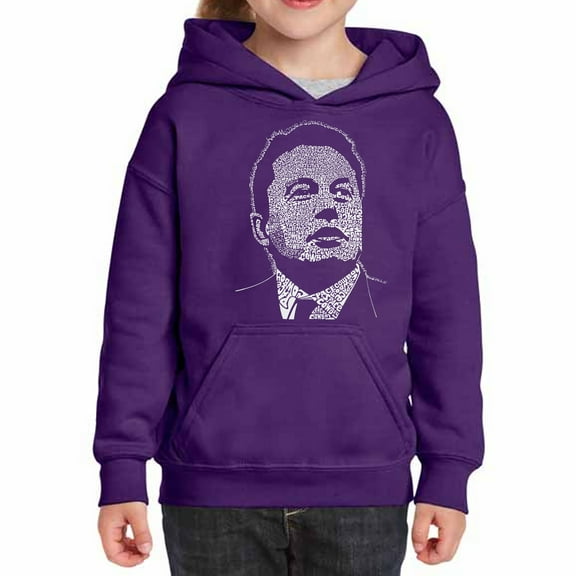 Girl's Word Art Hooded Sweatshirt - Elon Musk