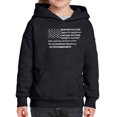 thumbnail image 1 of Girl's Word Art Hooded Sweatshirt - Glory Hallelujah Flag, 1 of 2