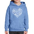 thumbnail image 1 of Girl's Word Art Hooded Sweatshirt - Heart Notes, 1 of 2