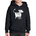 thumbnail image 1 of Girl's Word Art Hooded Sweatshirt - Holy Cow, 1 of 2