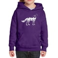 thumbnail image 1 of Girl's Word Art Hooded Sweatshirt - Howling Wolf, 1 of 2