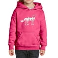 thumbnail image 1 of Girl's Word Art Hooded Sweatshirt - Howling Wolf, 1 of 2