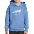 thumbnail image 1 of Girl's Word Art Hooded Sweatshirt - Howling Wolf, 1 of 2
