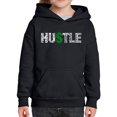thumbnail image 1 of Girl's Word Art Hooded Sweatshirt - Hustle, 1 of 2