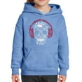 thumbnail image 1 of Girl's Word Art Hooded Sweatshirt - Music Notes Skull, 1 of 2