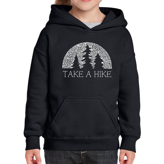 Girl's Word Art Hooded Sweatshirt - Nature Lover