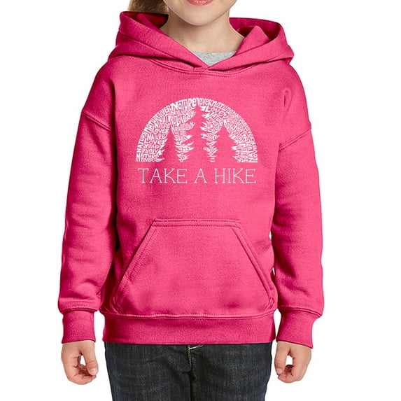 Girl's Word Art Hooded Sweatshirt - Nature Lover
