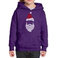 thumbnail image 1 of Girl's Word Art Hooded Sweatshirt - Santa Claus, 1 of 2