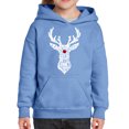 thumbnail image 1 of Girl's Word Art Hooded Sweatshirt - Santa's Reindeer, 1 of 2