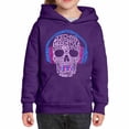 thumbnail image 1 of Girl's Word Art Hooded Sweatshirt - Styles of EDM Music, 1 of 2