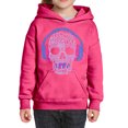 thumbnail image 1 of Girl's Word Art Hooded Sweatshirt - Styles of EDM Music, 1 of 2
