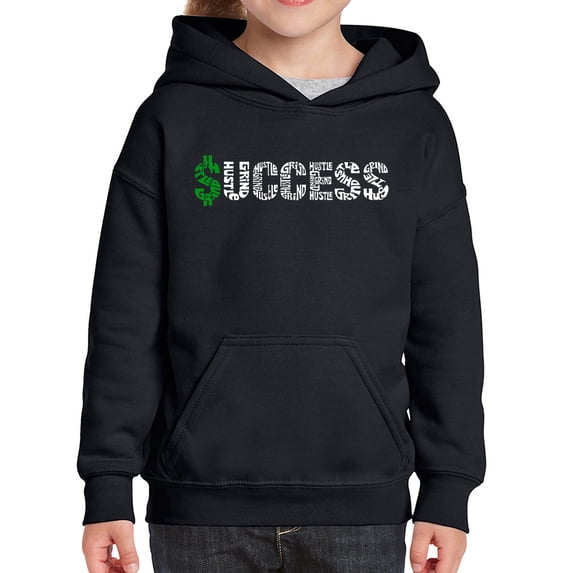Girl's Word Art Hooded Sweatshirt - Success