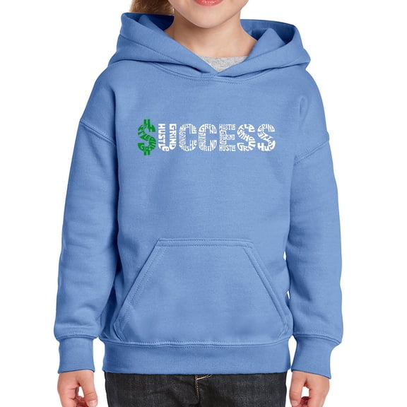 Girl's Word Art Hooded Sweatshirt - Success