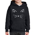 thumbnail image 1 of Girl's Word Art Hooded Sweatshirt - Whiskers, 1 of 2