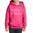 thumbnail image 1 of Girl's Word Art Hooded Sweatshirt - XOXO Skull, 1 of 2