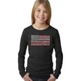 thumbnail image 1 of Girl's Word Art Long Sleeve - 50 States USA Flag, 1 of 2