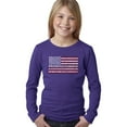 thumbnail image 1 of Girl's Word Art Long Sleeve - 50 States USA Flag, 1 of 2