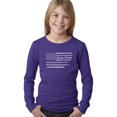 thumbnail image 1 of Girl's Word Art Long Sleeve - Glory Hallelujah Flag, 1 of 2