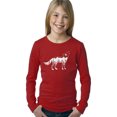 thumbnail image 1 of Girl's Word Art Long Sleeve - Howling Wolf, 1 of 2
