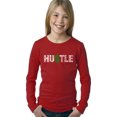 thumbnail image 1 of Girl's Word Art Long Sleeve - Hustle, 1 of 2