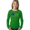 thumbnail image 1 of Girl's Word Art Long Sleeve - Land of the Free American Flag, 1 of 2